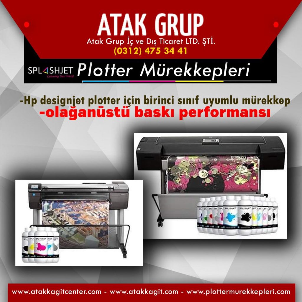 hp uyumlu plotter murekkepleri