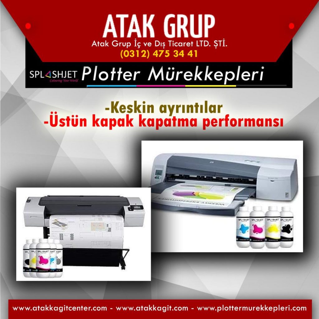 hp uyumlu plotter murekkepleri