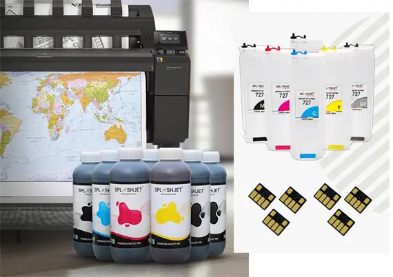 HP 727 Plotter Kartuş Dolum Seti-2